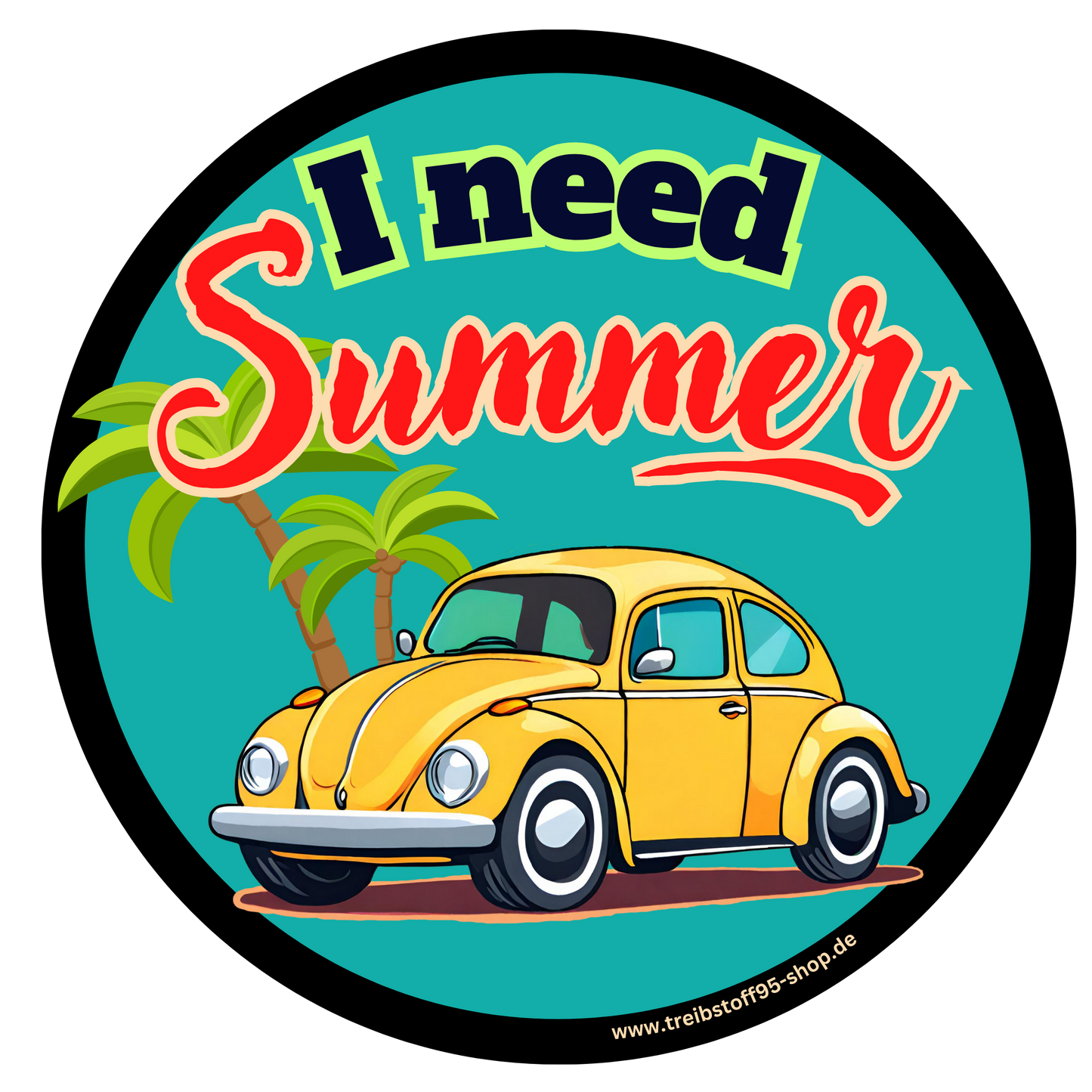 Sticker "I NEED SUMMER - BUG"