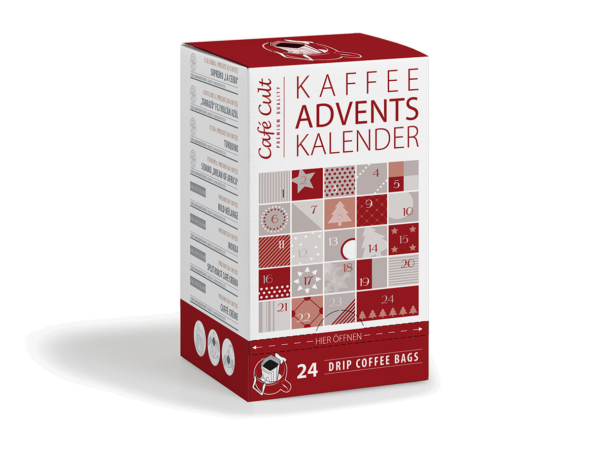 Kaffee Adventskalender "Rot"