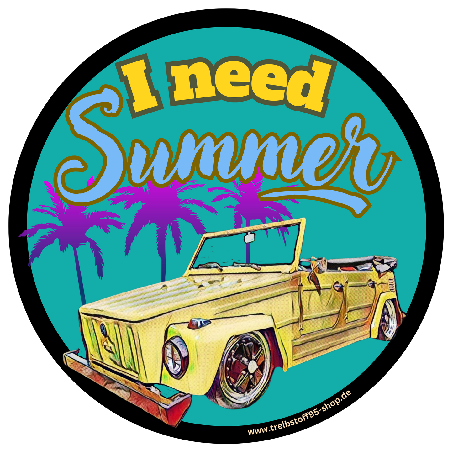 Sticker "I NEED SUMMER - 181"