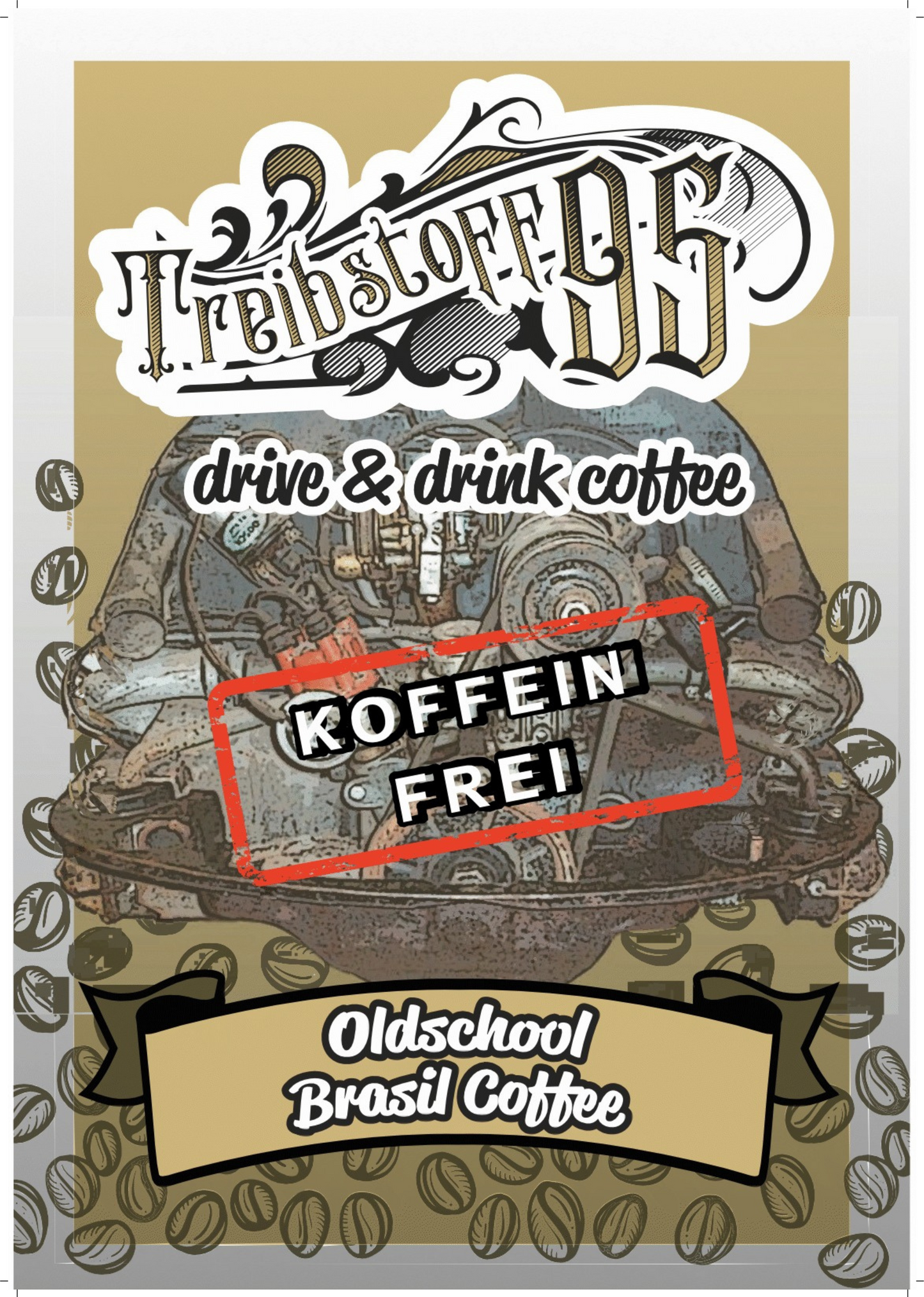 Kaffee "Oldschool Brasil Coffee - KOFFEINFREI" (500g)